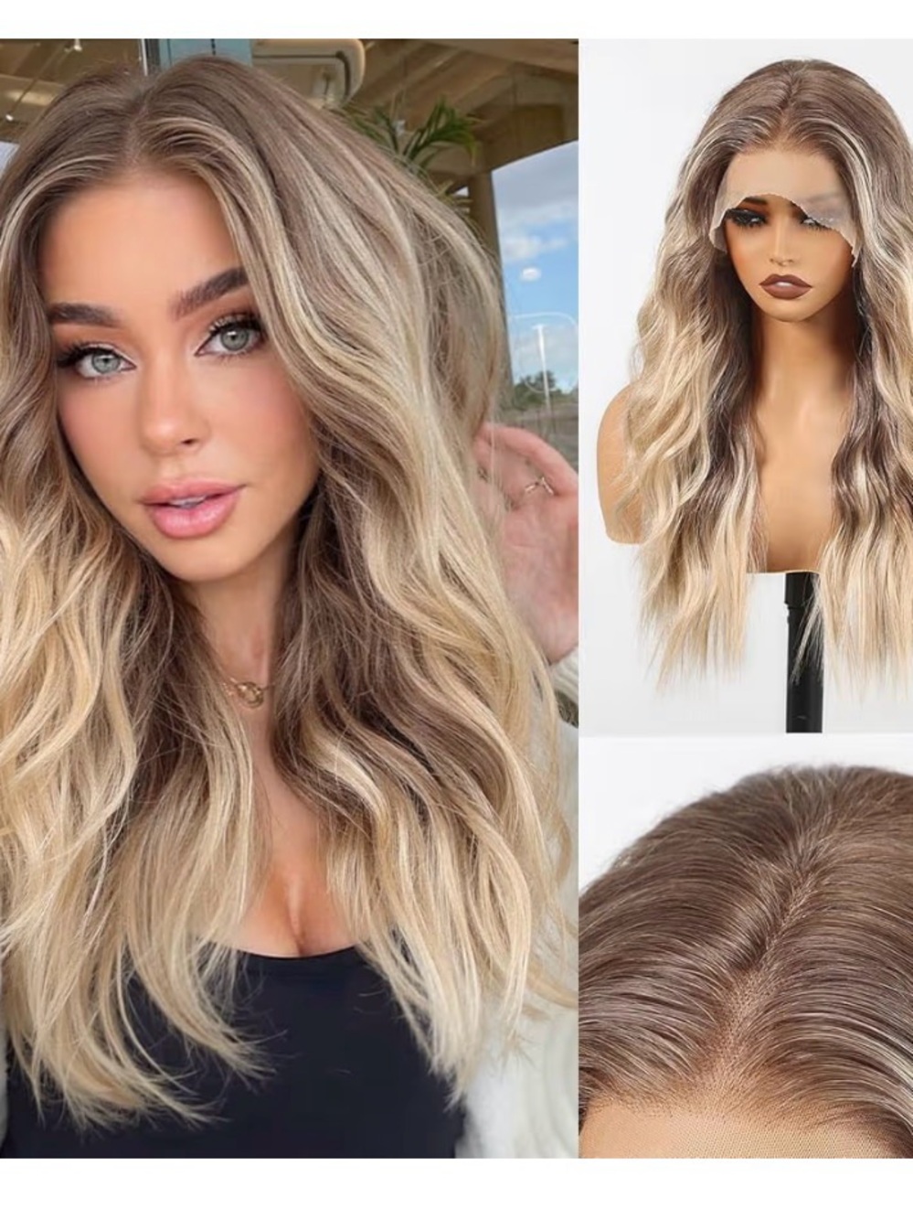 Ombre blonde wig new